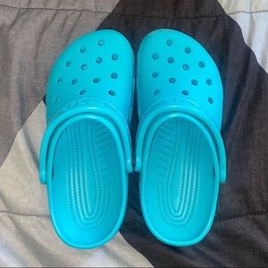 Turquoise Crocs